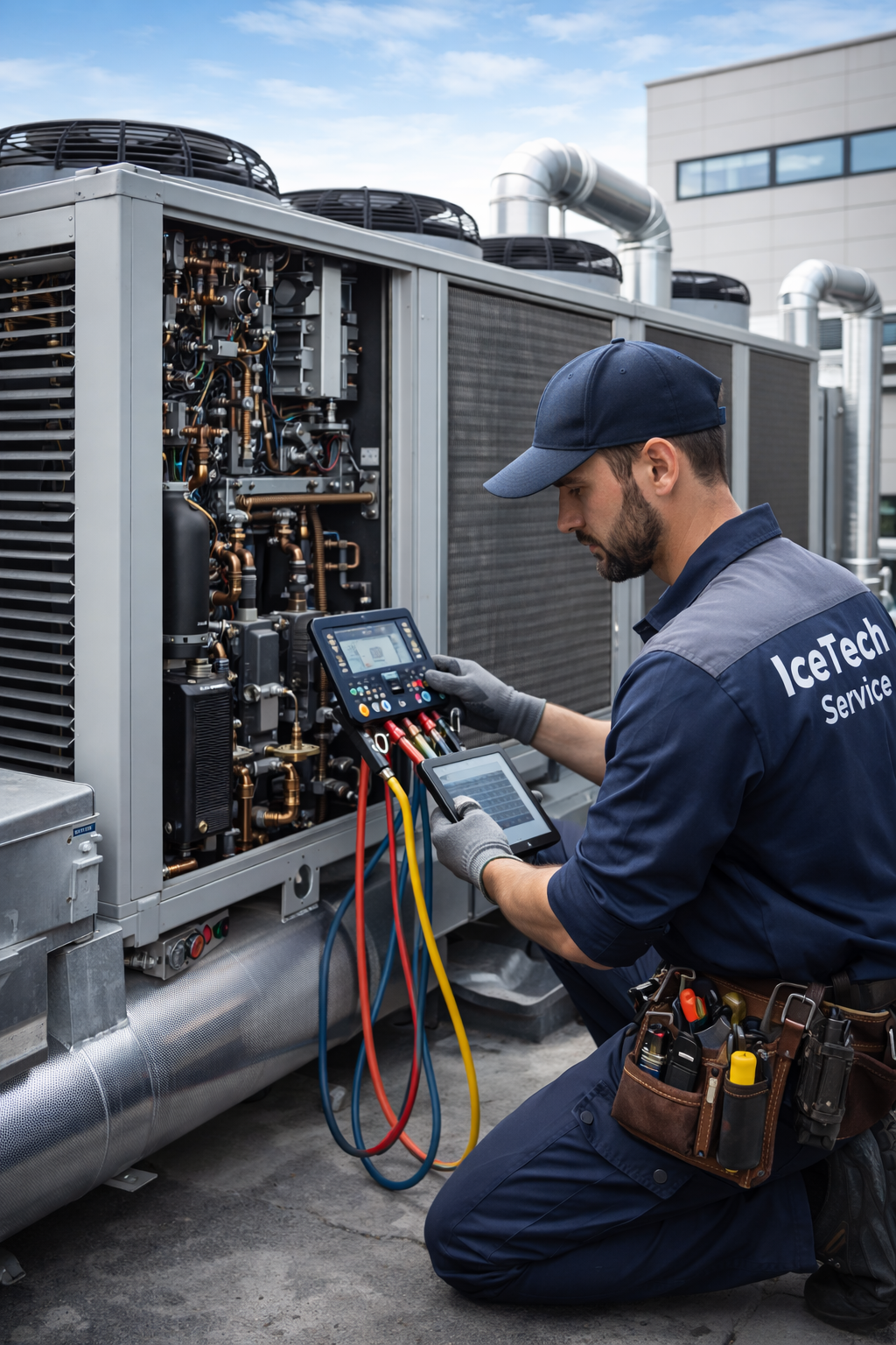 HVAC sistemlərinin, Chillerlərin Təmiri